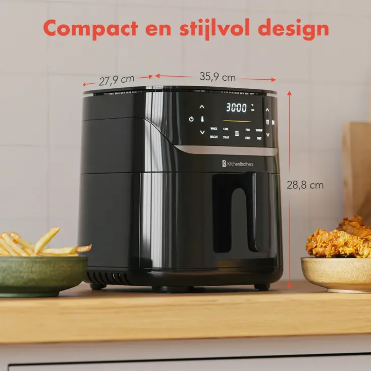 Airfryer – 5L – 1500W – Zwart