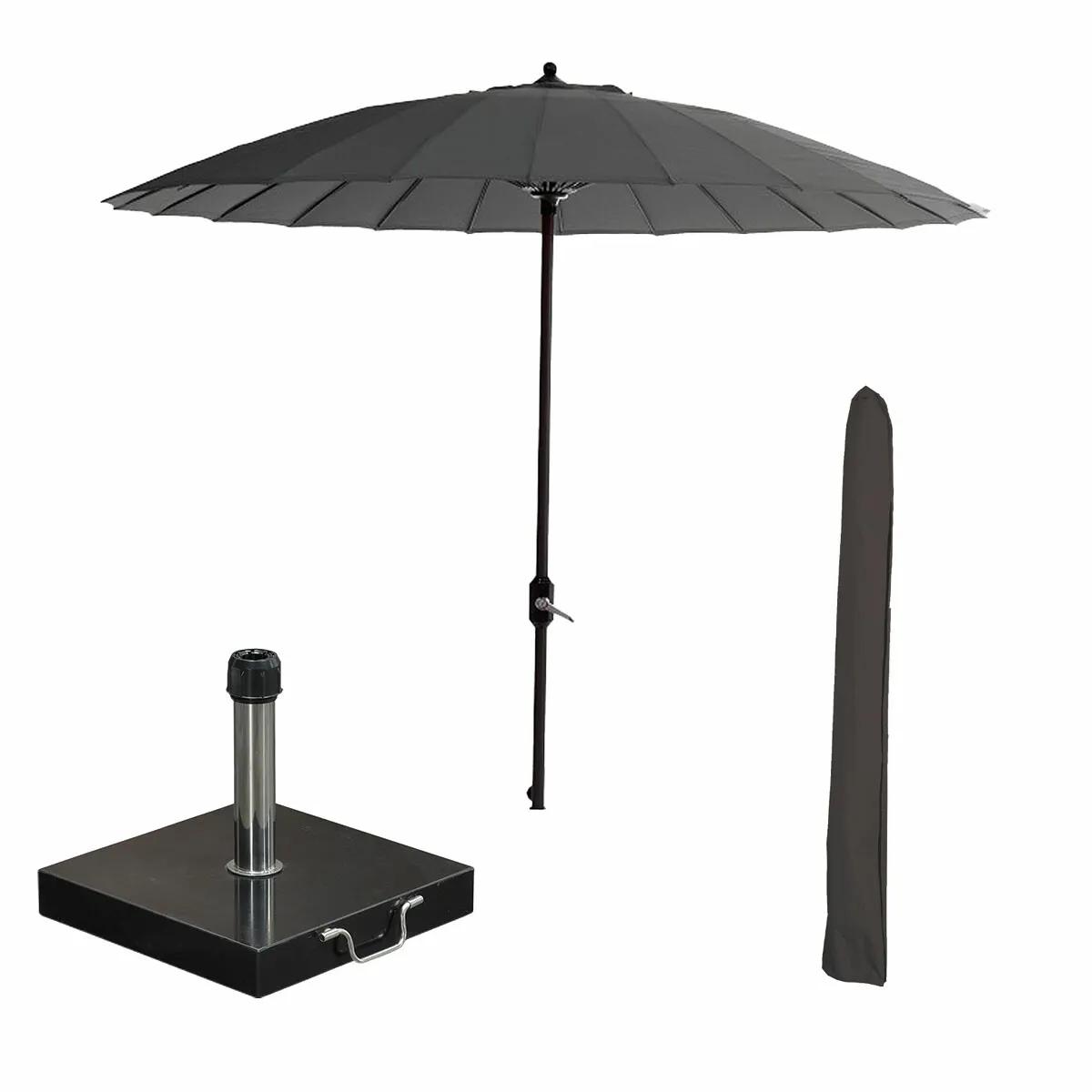 Garden Impressions Manilla Stokparasol   Donker Grijs