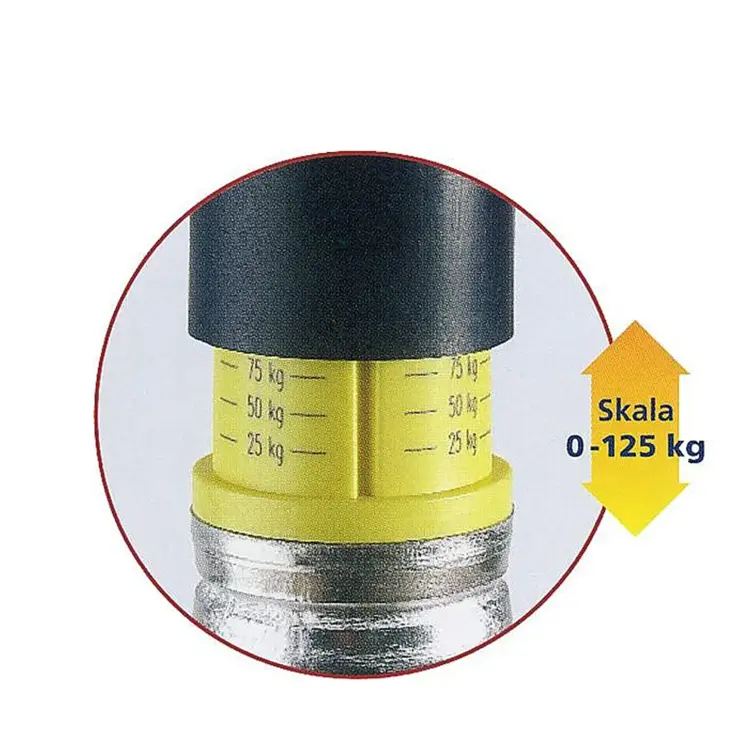 Neuswiel met drukmeter luchtband