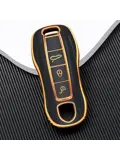 TPU Sleutelhoesje voor Porsche goud B3