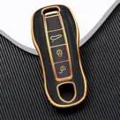 Dutch Shield Sleutelhoesje  Porsche goud B3