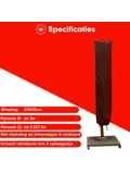Zweefparasol hoes 210x45 cm - Redlabel