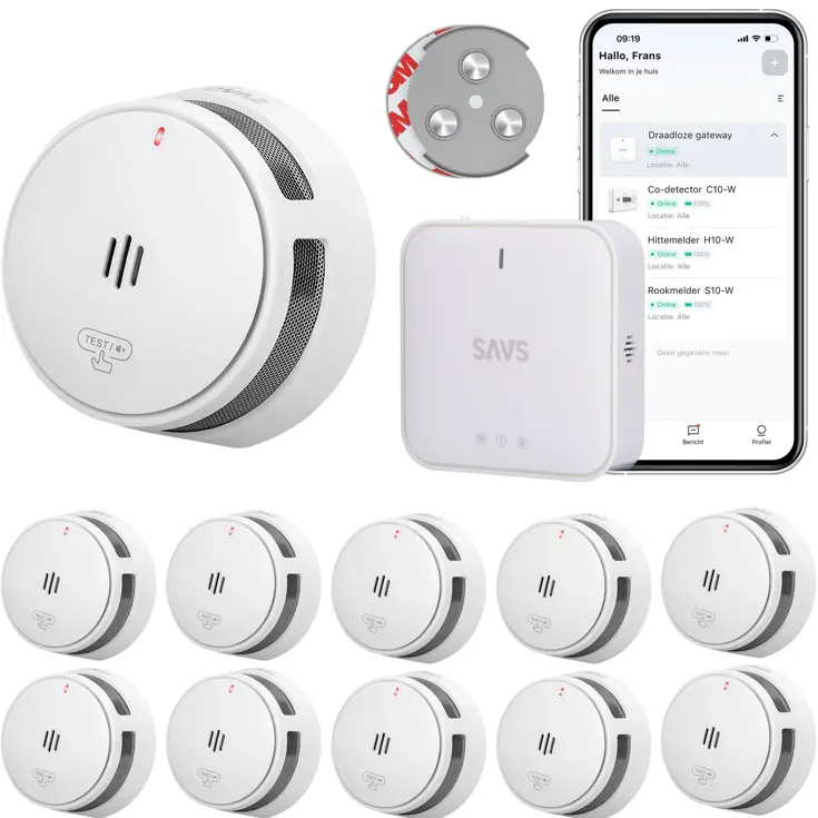 LinkSmart bundel 10 Rookmelders, 1 Gateway