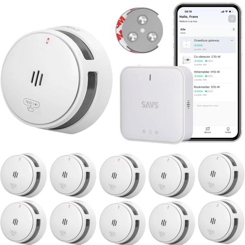 LinkSmart bundel 10 Rookmelders, 1 Gateway