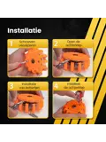 Oranje LED waarschuwingslamp 1 stuks