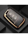 TPU Sleutelhoesje voor Volkswagen goud D3