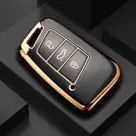 TPU Sleutelhoesje voor Volkswagen goud D3