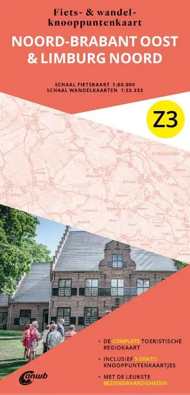 ANWB Fiets en wandelknooppuntenkaart Z3 Noord-Brabant oost