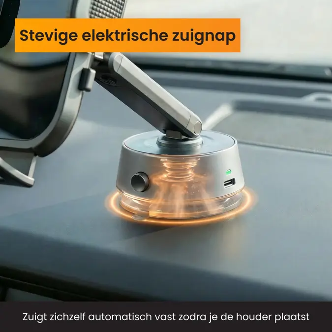 Telefoonhouder Auto, Elektrische Zuignap