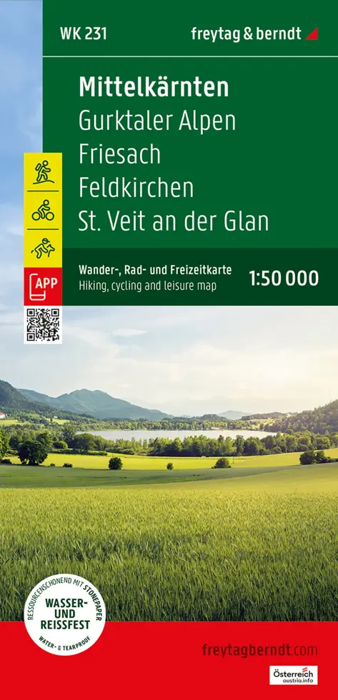 Wandelkaart WK231 Mittelkärnten