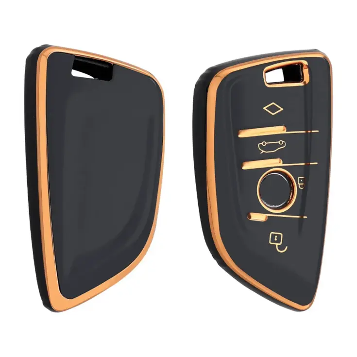 TPU Sleutelhoesje voor Bmw goud B4A