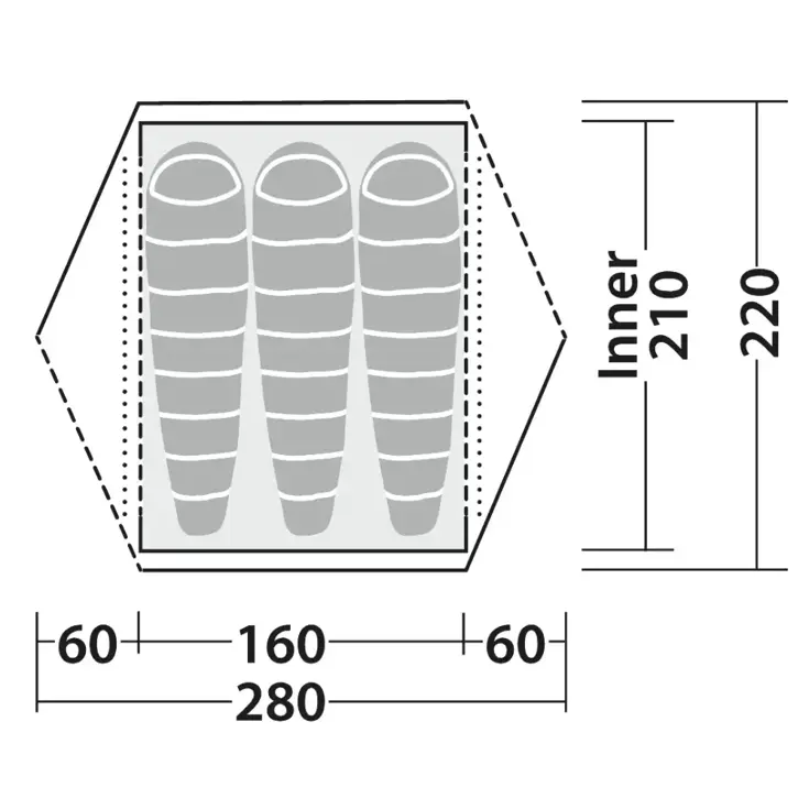 Aster 3 Pro Tent Drie Personen