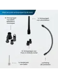 Donrox C542 Bandenpomp + Extra Batterij