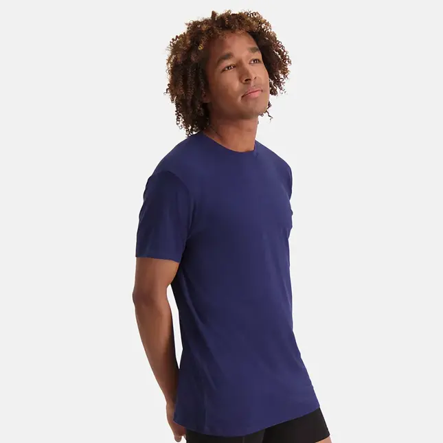 Bamboo Basics - 2-Pack O-hals Shirts - Heren