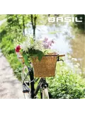 Basil Fietsmand Bremen Rattan Look  met KF