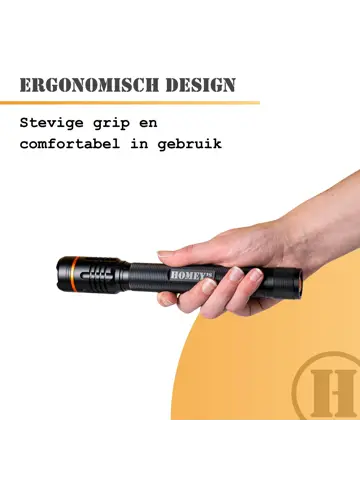 Homey's Ida zaklamp LED oplaadbaar 1000 lumen