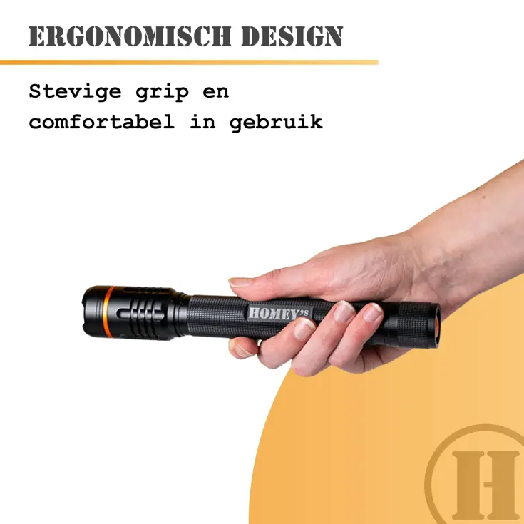 Homey's Ida zaklamp LED oplaadbaar 1000 lumen
