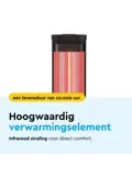 Staande terrasverwarmer infrarood 2000W