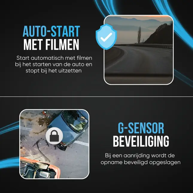 T55 4K 2CH Full Mirror Wifi GPS 32gb dashcam