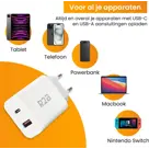 Krachtige 20W USB A & USB C Adapter Wit