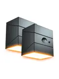 Solar Wandlamp - TwistCube - 2 stuks