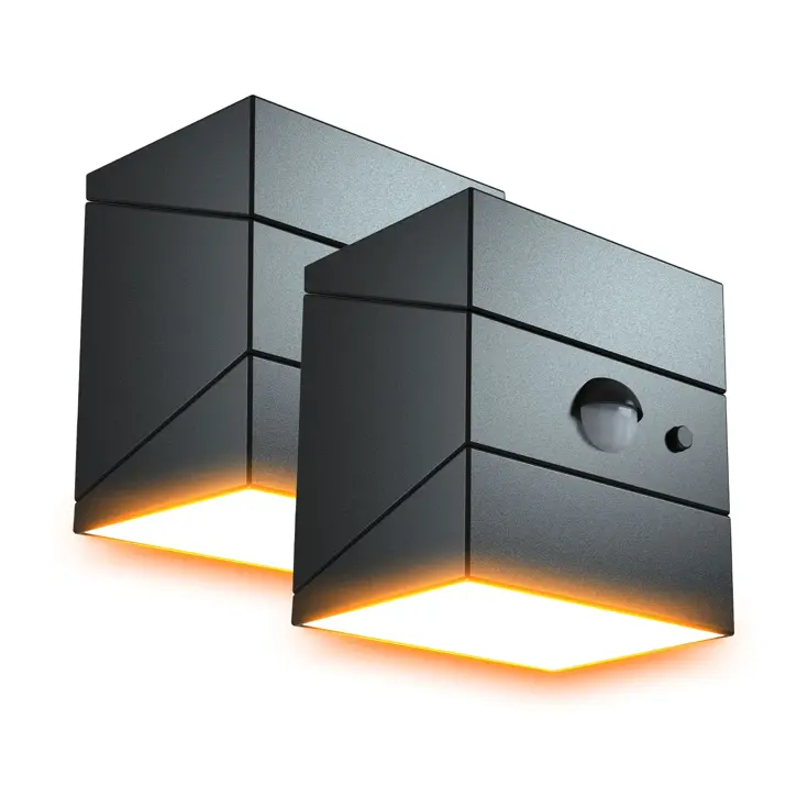 Solar Wandlamp - TwistCube - 2 stuks
