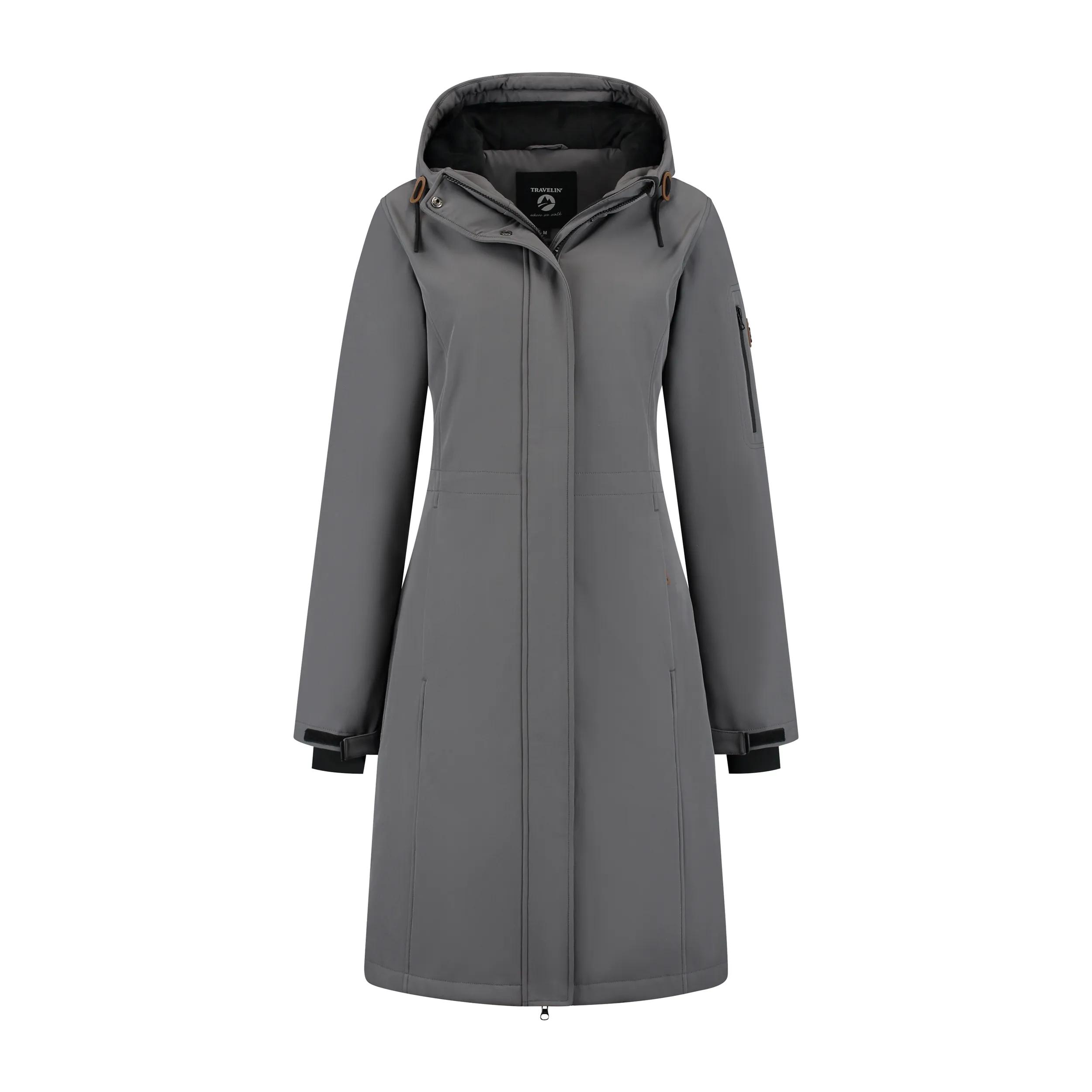 Travelin' Uvana  Dames softshell jas  Donkergrijs