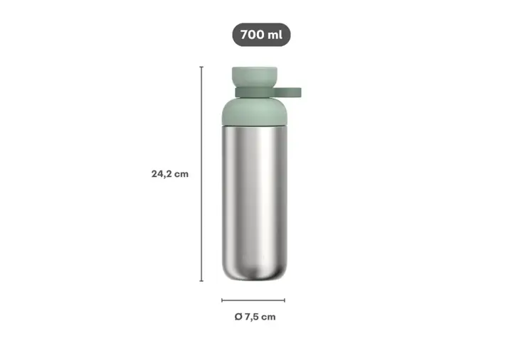 Mepal Vita Waterfles roestvrij staal 700 ml