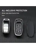 TPU Sleutelhoesje voor Audi zwart D3