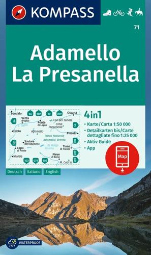 Wandelkaart WK71 Adamello - La Presanella