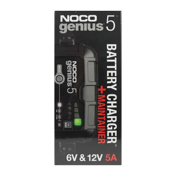 Genius5EU 6V/12V Acculader 5A voor Diverse Accu's