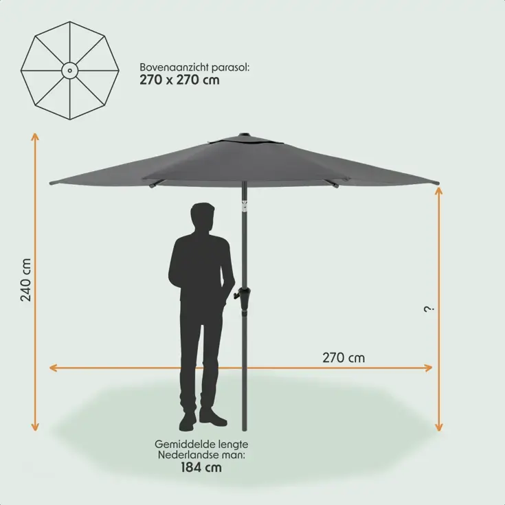Parasol – 270 cm