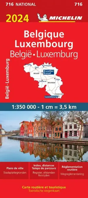 Michelin wegenkaart 716 België en Luxemburg 2024