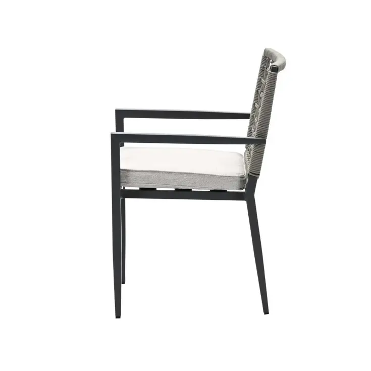 Burela 4st taupe Tuinstoel
