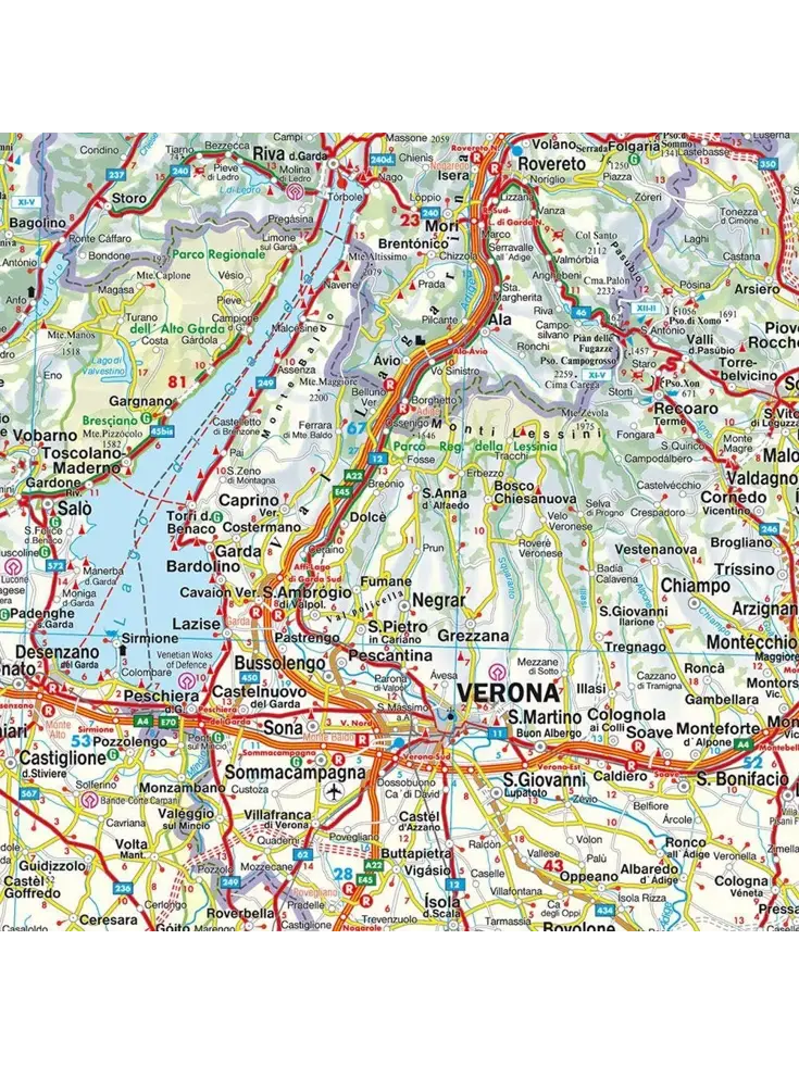 Wegenkaart Italië Zuid