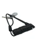 Spiraalslot 150 cm, 4 mm diameter, 2 sleutels