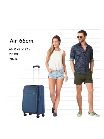 Air Zachte middenmaat koffer 66cm
