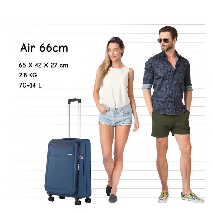 Air Zachte middenmaat koffer 66cm
