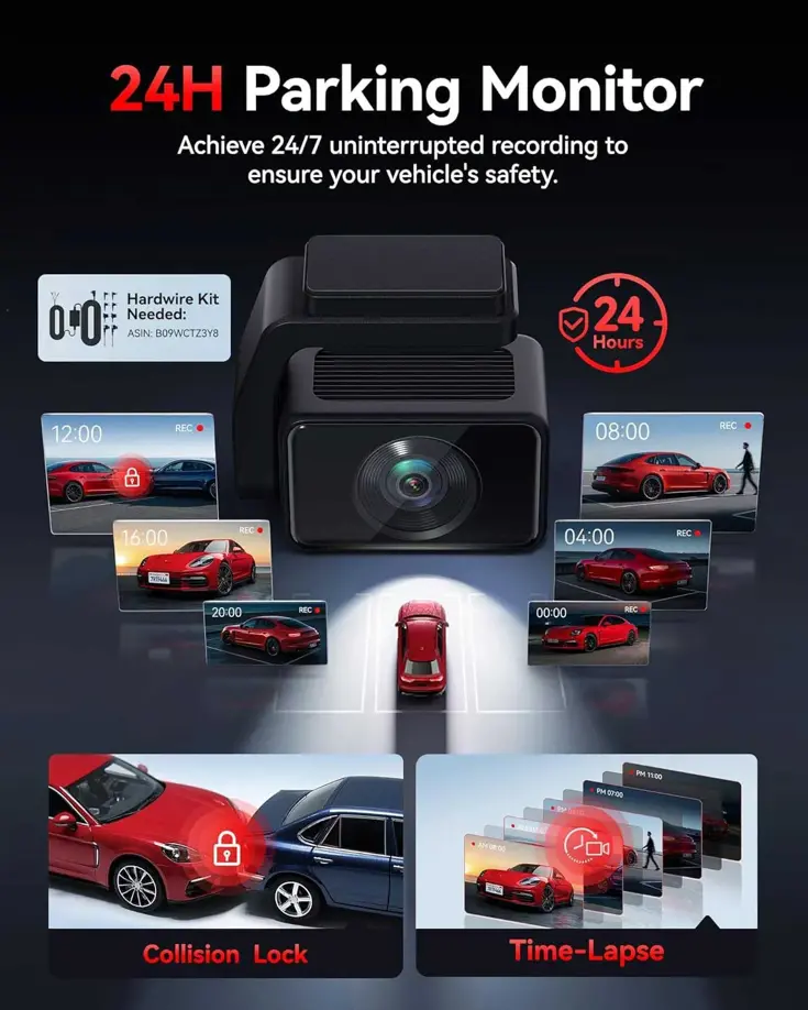 F4 Pro 2CH 4K Touch Wifi GPS 128gb dashcam