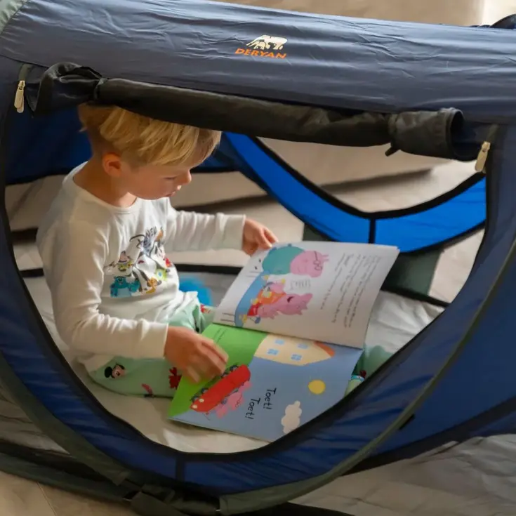 Peuter luxe campingbedje - Zelfopblaasbare matras