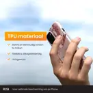 R2B iPhone 15 Hoesje Marmer + Screenprotector