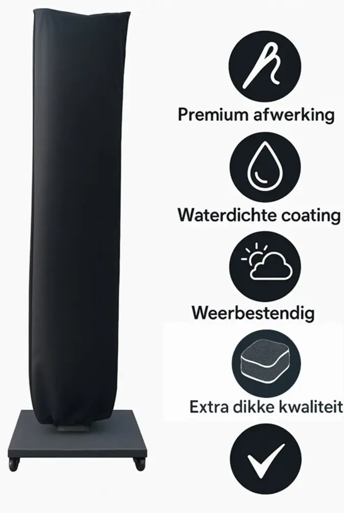 CUHOC Zweefparasolhoes 230x50x58 cm - Goldenlabel