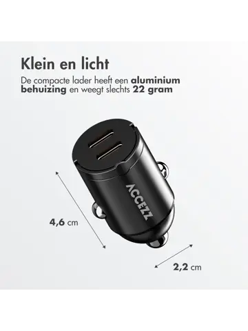Autolader - 2x USB-C 65W
