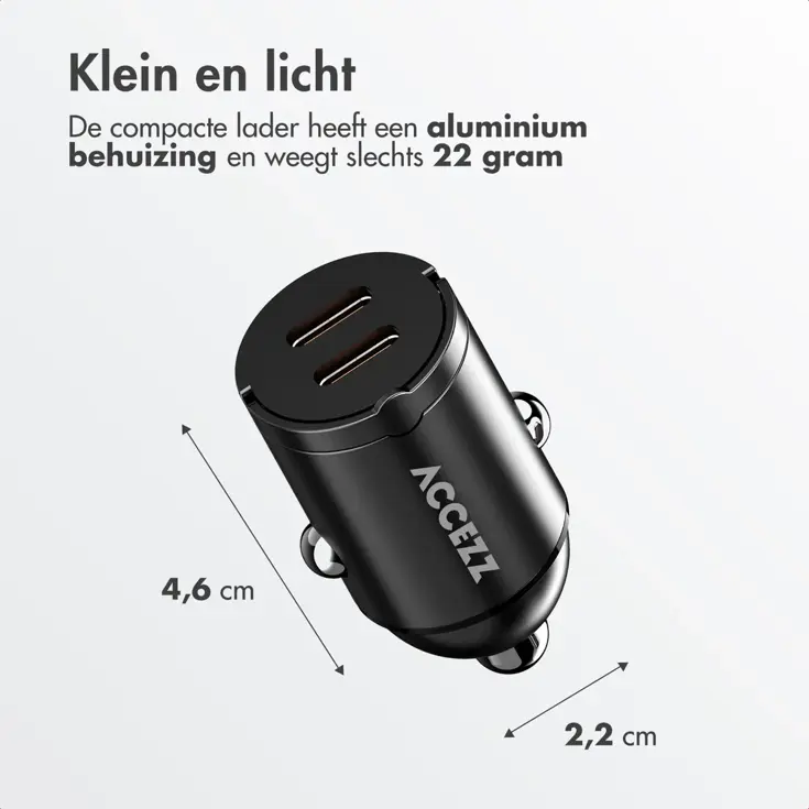 Autolader - 2x USB-C 65W