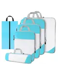 Packing cubes compressie set – 6-delig – Li Blauw