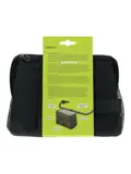 Compacte zwarte waterafstotende stuurtas 5L