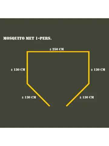 Muskietennet 1 persoons