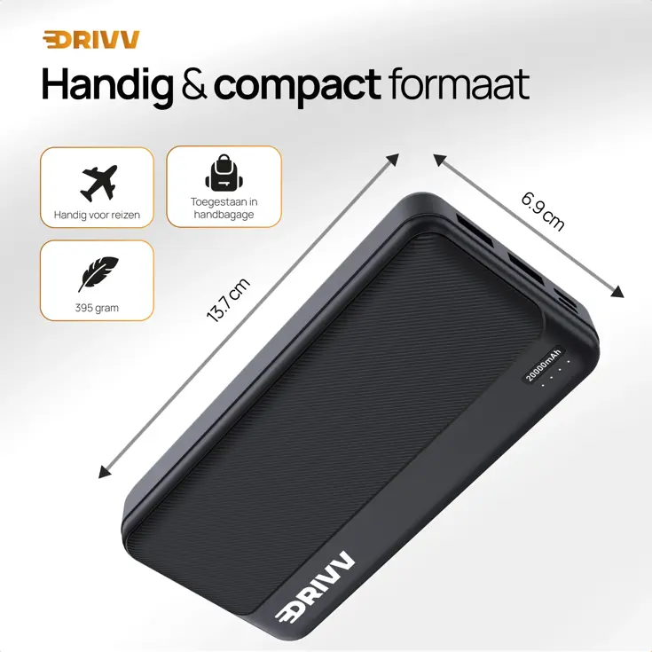 Powerbank 20000 mAh - 22.5W Snellader