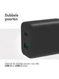 Accezz Wall Charger USB-C en USB - 33 Watt
