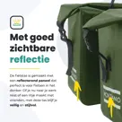 Voltano Dubbele Fietstas Rolltop Urban Green